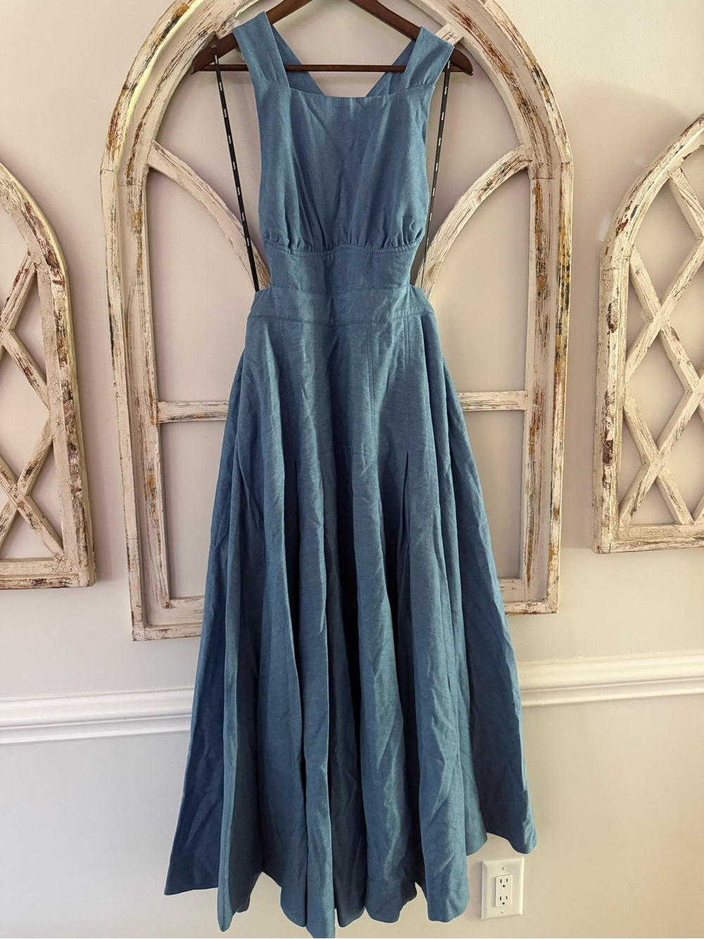 NWT Anthropologie Aureta Studio  Denim Maxi Dress - Size Small